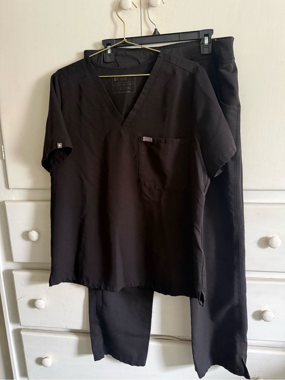 Black Figs Scrub Pants and Top